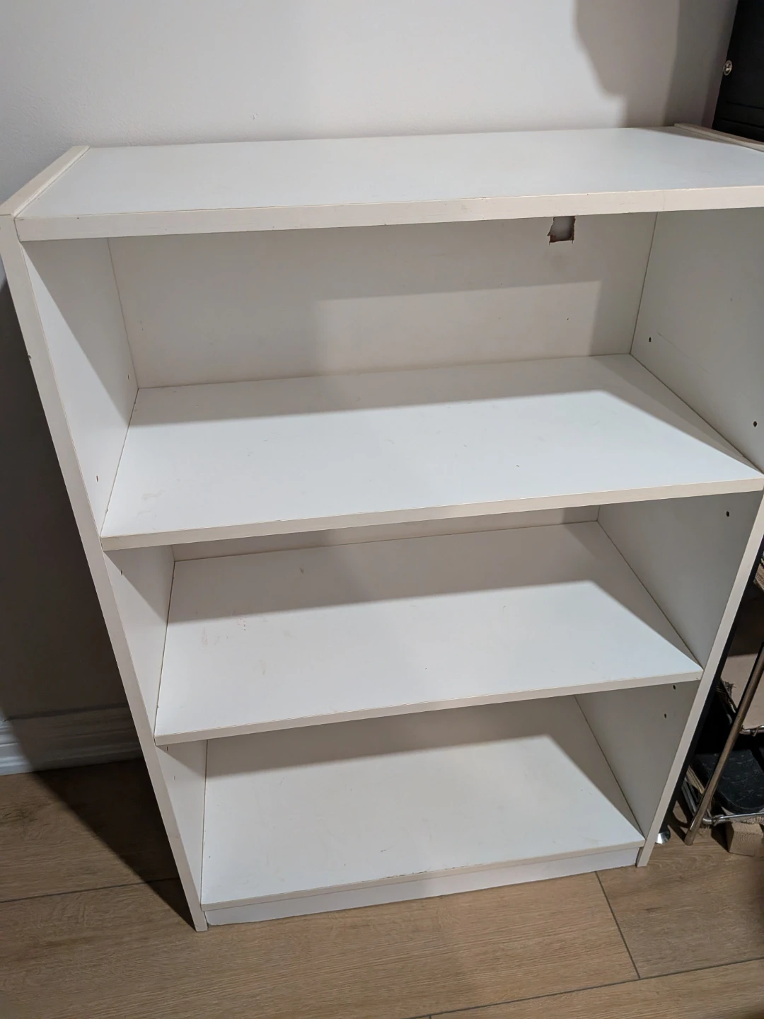 White 3-Shelf Bookcase