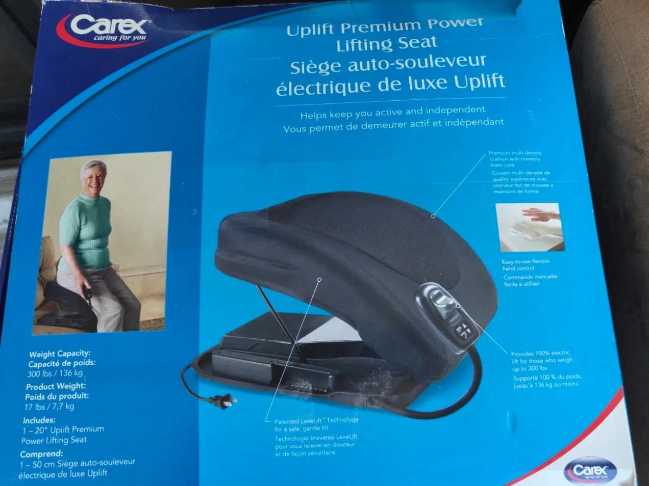 Carex Uplift Premium Power Lifting Seat