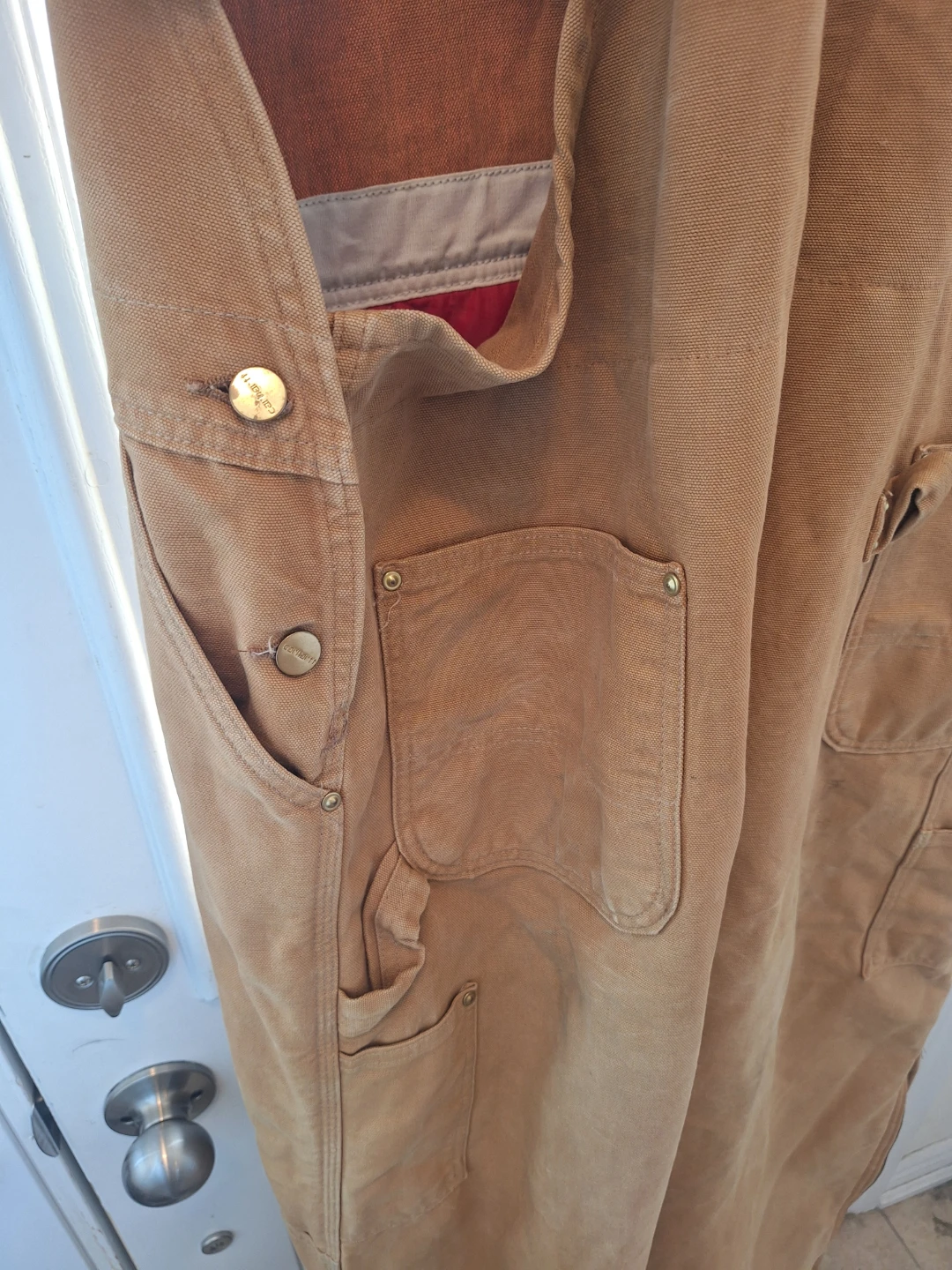 2X Carhartt Tan Bib Overalls - photo 5