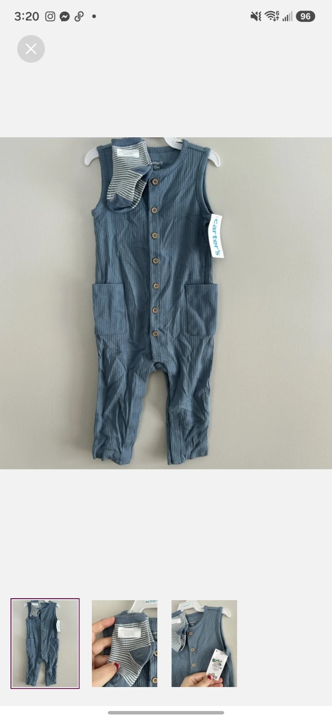 Carter's baby sleeper and socks set