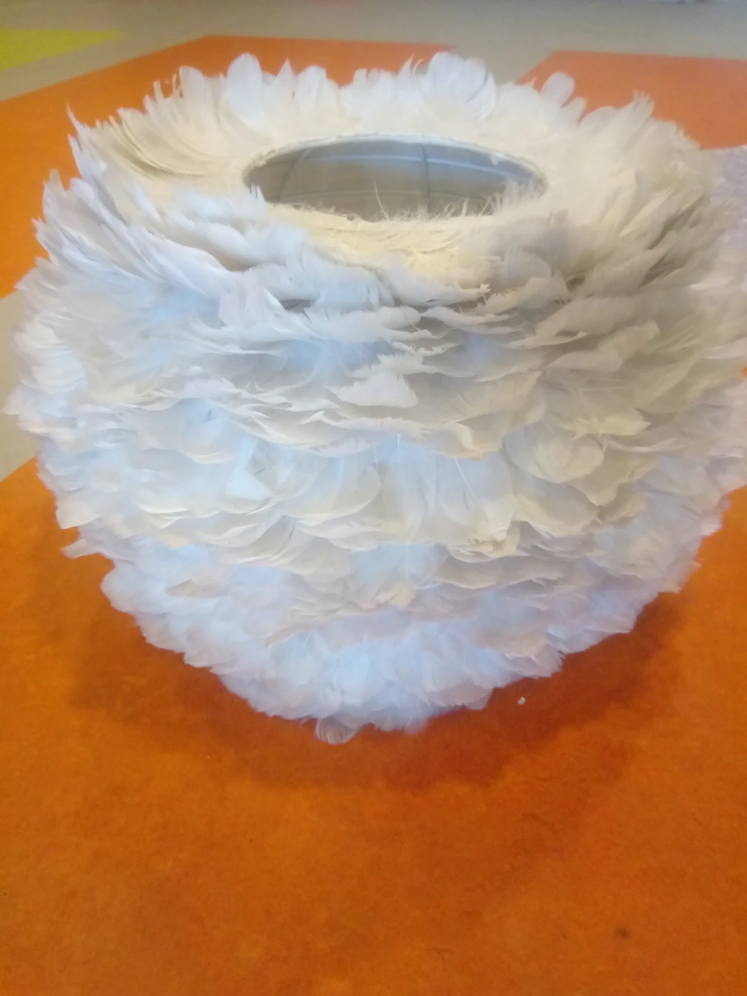 White Feather Lampshade - photo 2