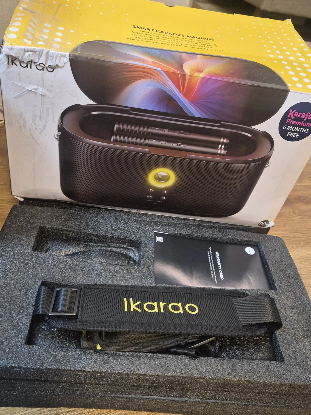 Ikarao Smart Karaoke Machine with 2 Microphones Shell 1