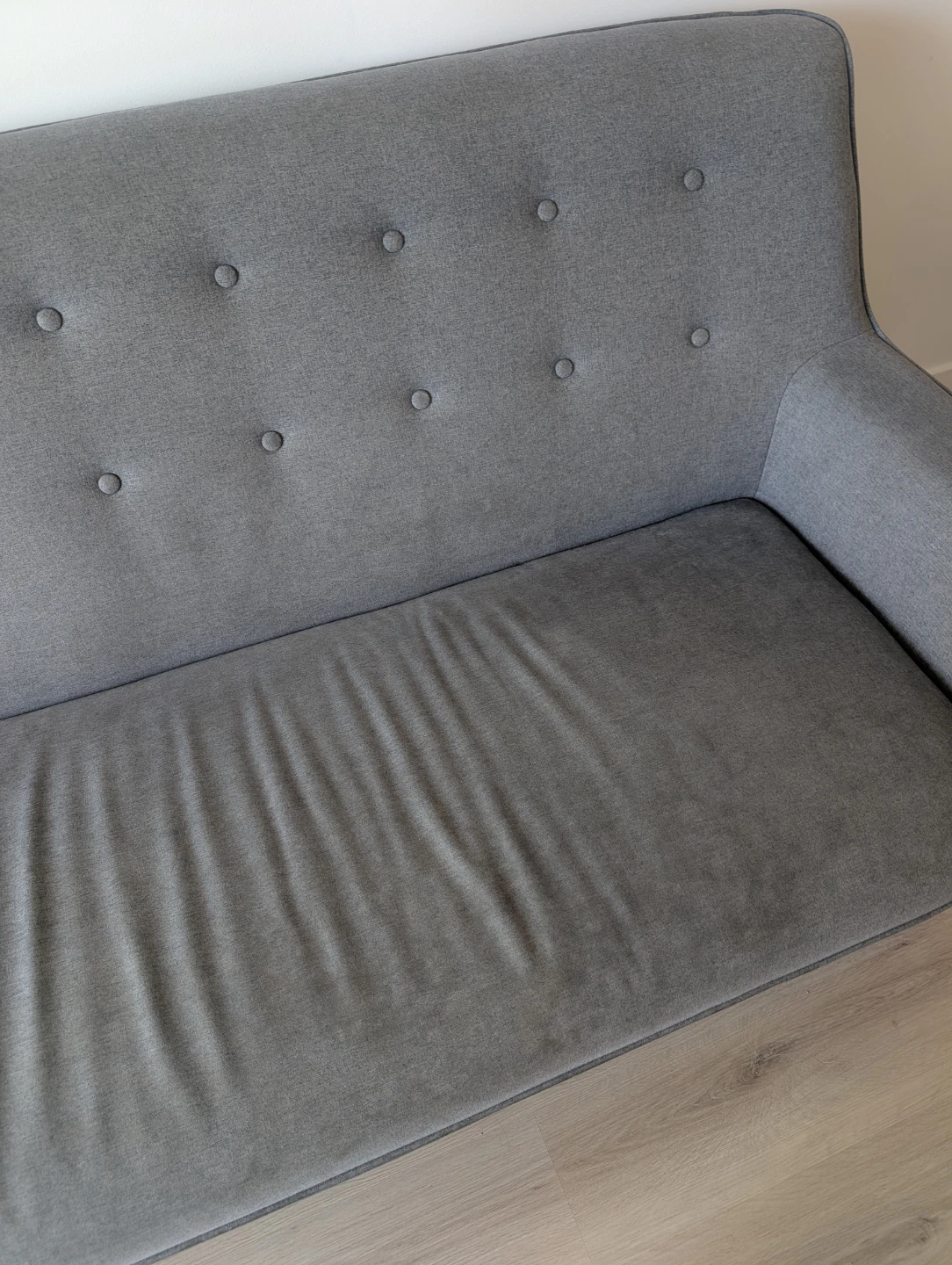 Mid-Century Style Grey Sofa - photo 2