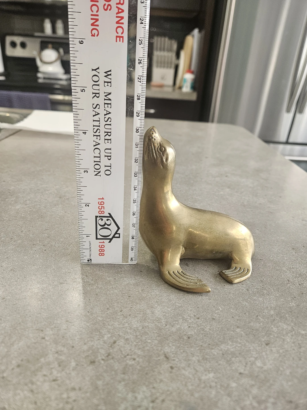 Brass seal lion - photo 3