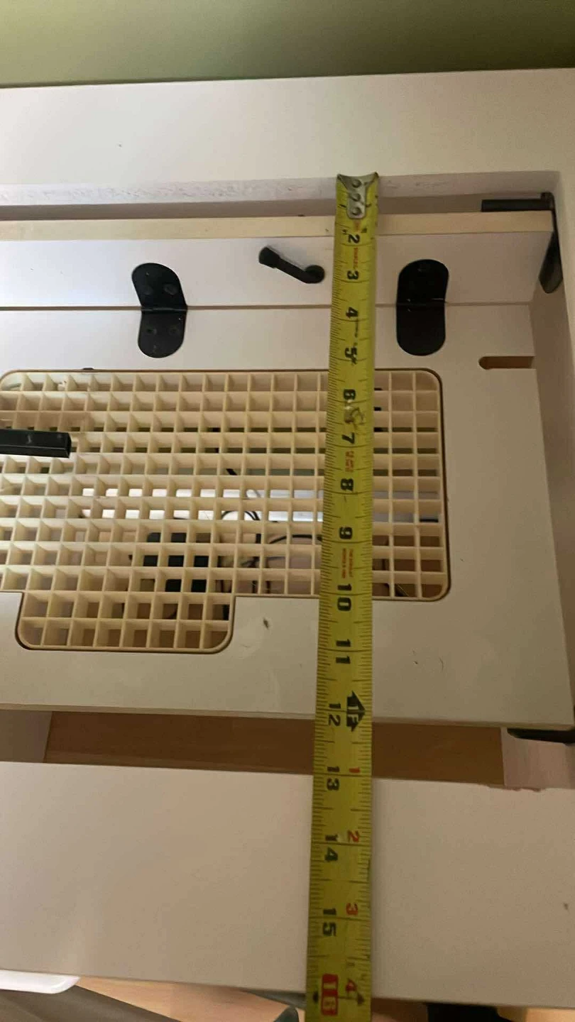 White sewing craft desk with storage - photo 5