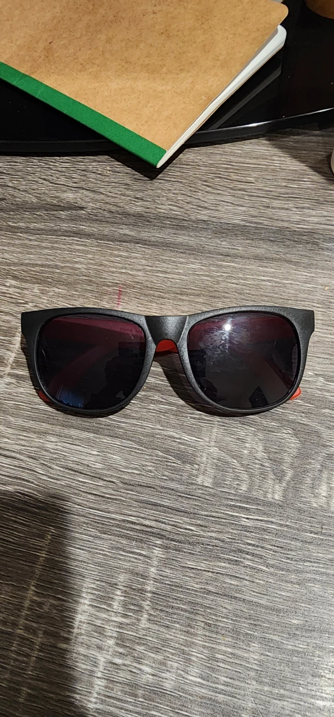Black Sunglasses with Red Accents🏈