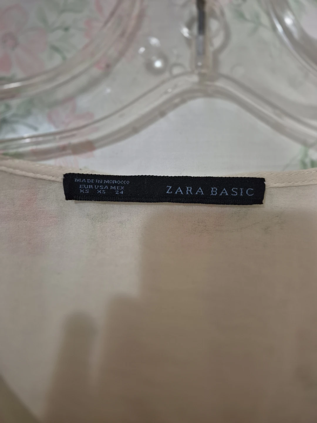 Zara Basic Cream Ruffled Blouse - photo 5