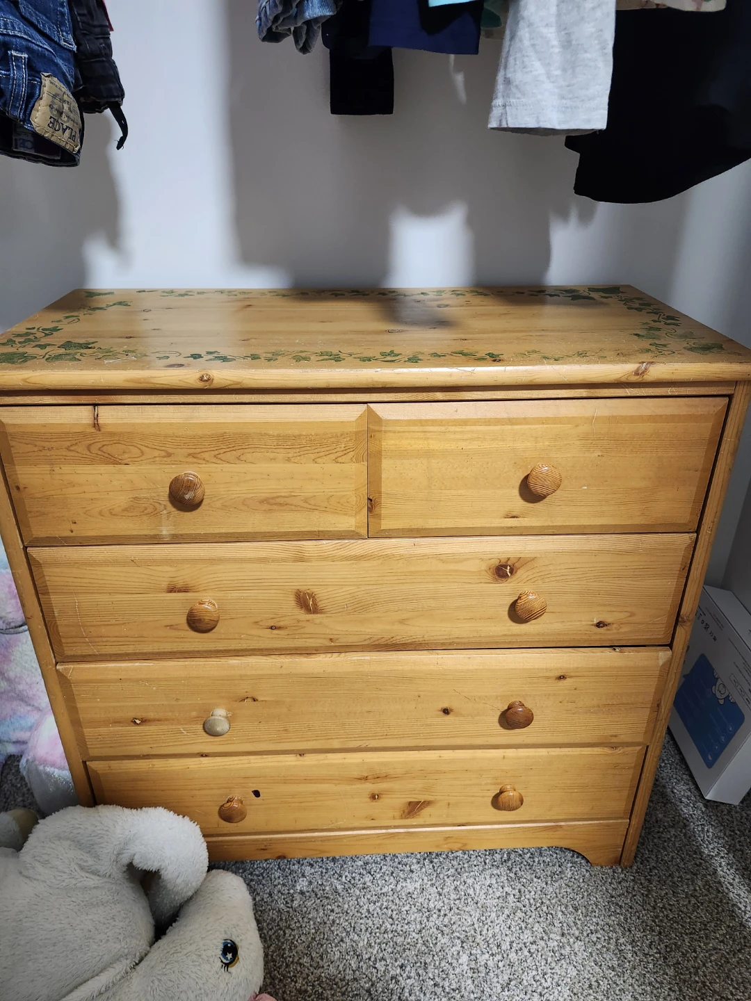 Solid Pine Four-Drawer Dresser