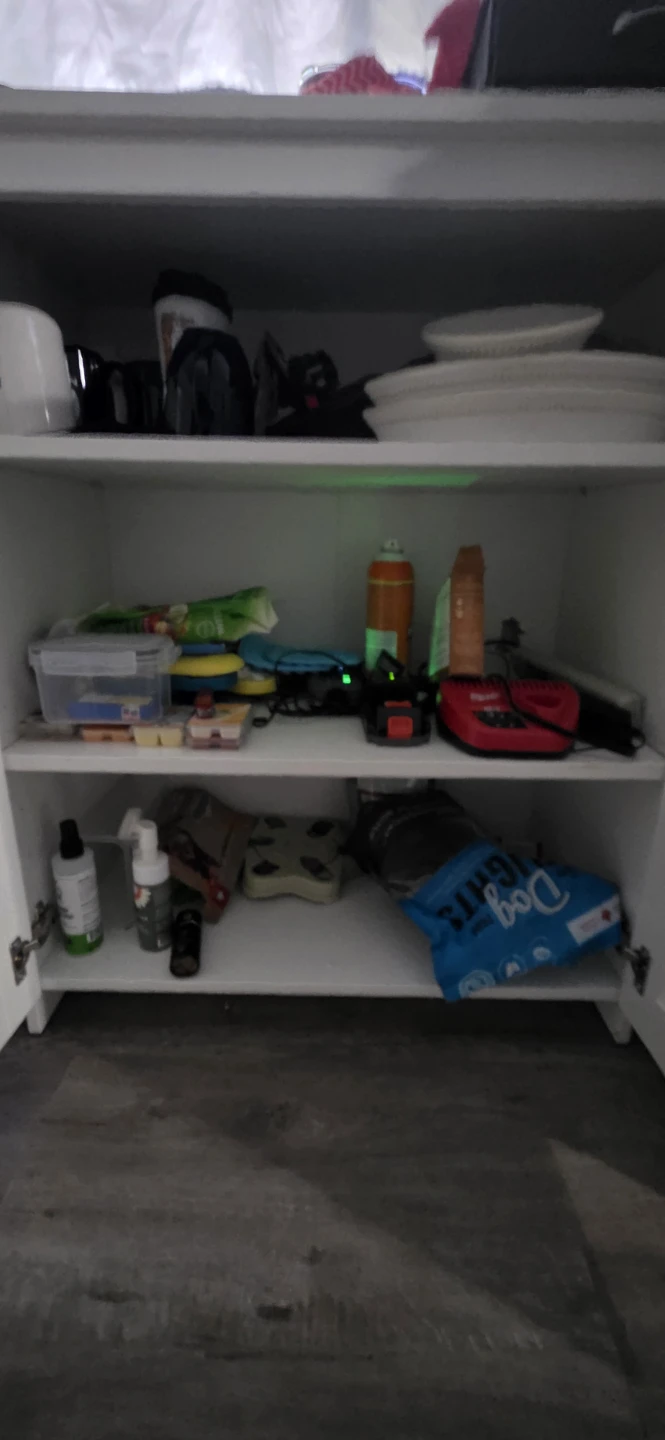 White Two-Door Storage Cabinet - photo 2