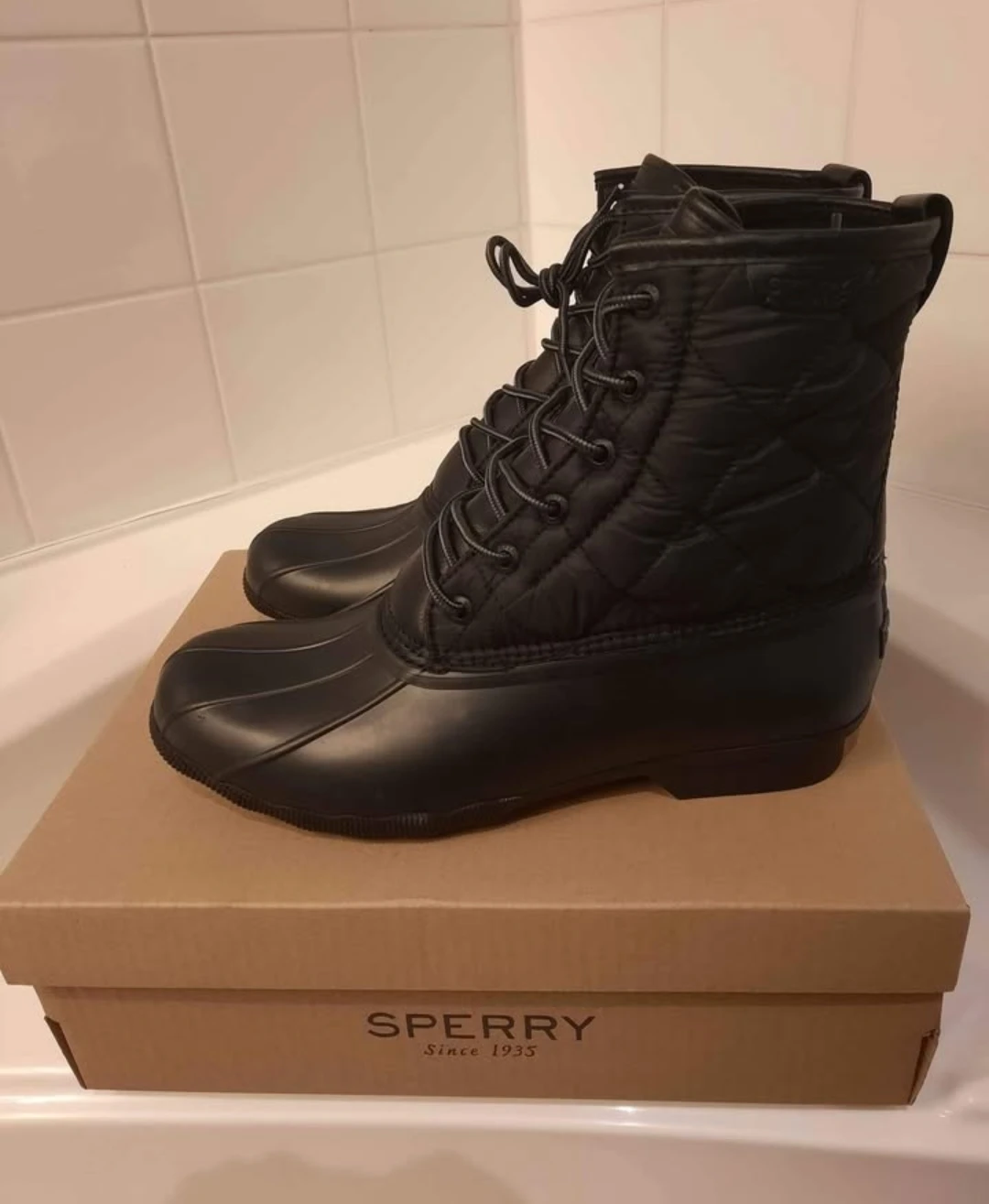 Sperry Saltwater Duck Nylon Boots - Black - Size 10.5 for men - photo 3