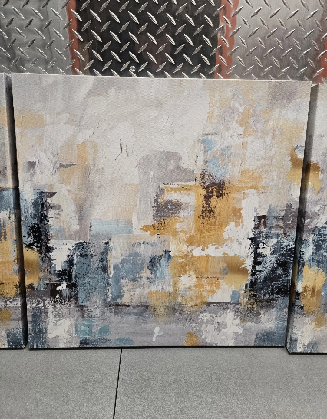 High-End 3-Piece Triptych Abstract Landscape Canvas Wall Art Set - photo 5