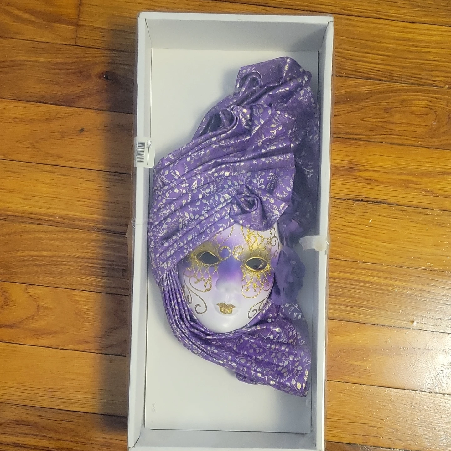Decorative Purple and Gold Venetian Style Mask - photo 2