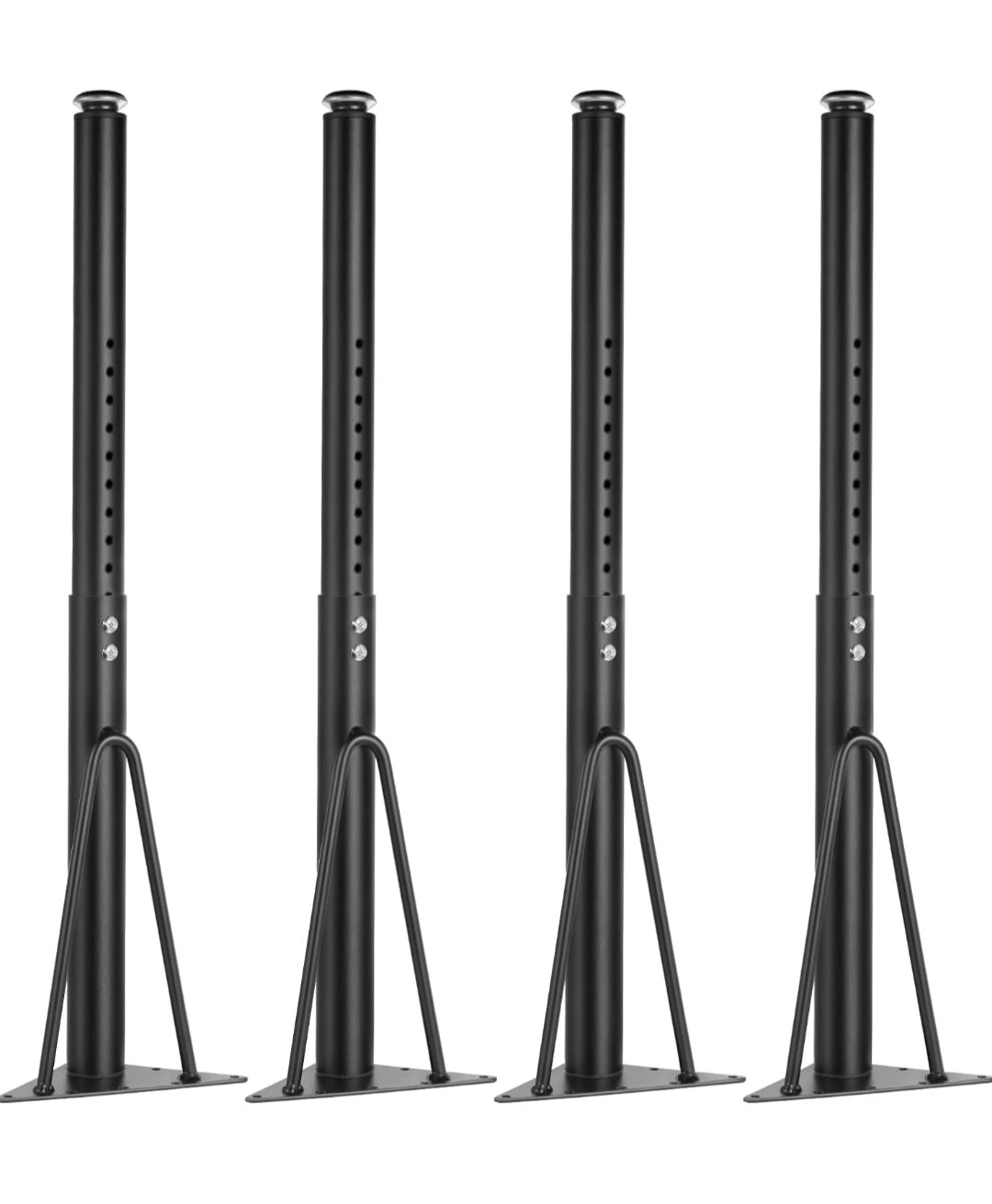 Set of 4 Adjustable Metal Table Legs - photo 3