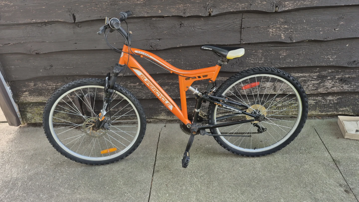 Supercycle Ascent Dual Suspension Mountain Bike - Orange