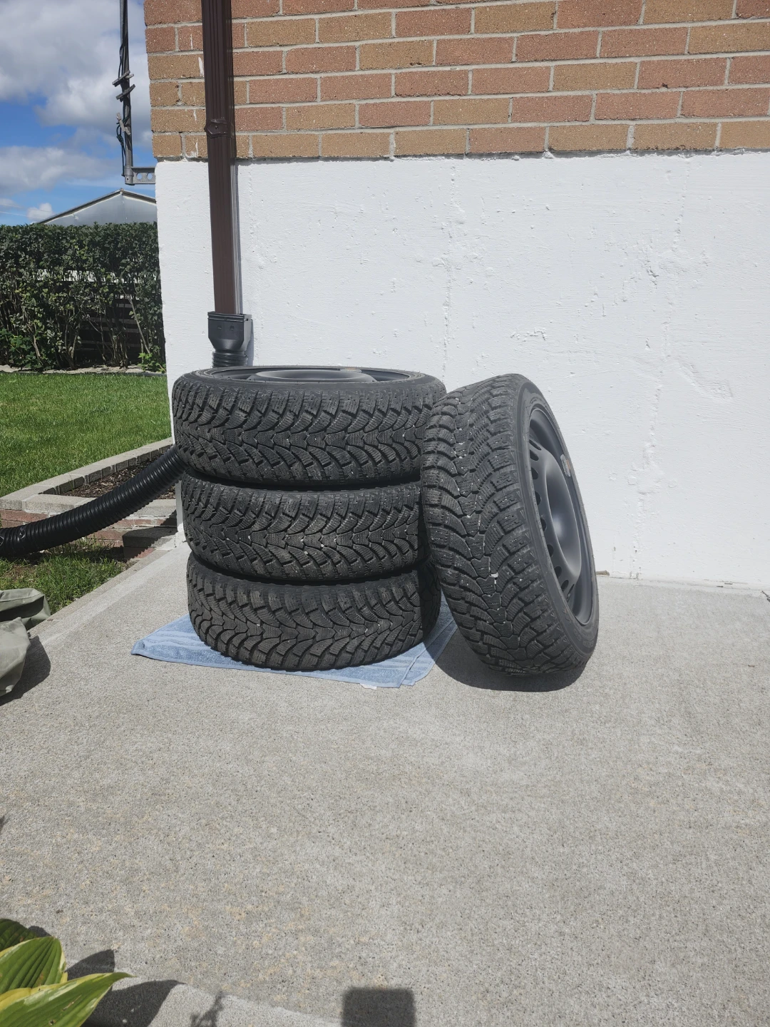 Set of 4 Antares Grip 60 Ice Winter Tires on Steel Rims - photo 2