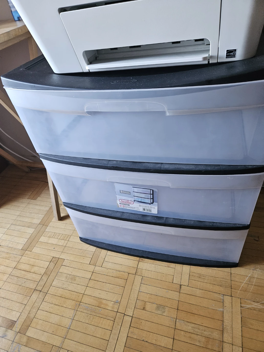 Sterilite 3-Drawer Plastic Storage Cart - photo 2