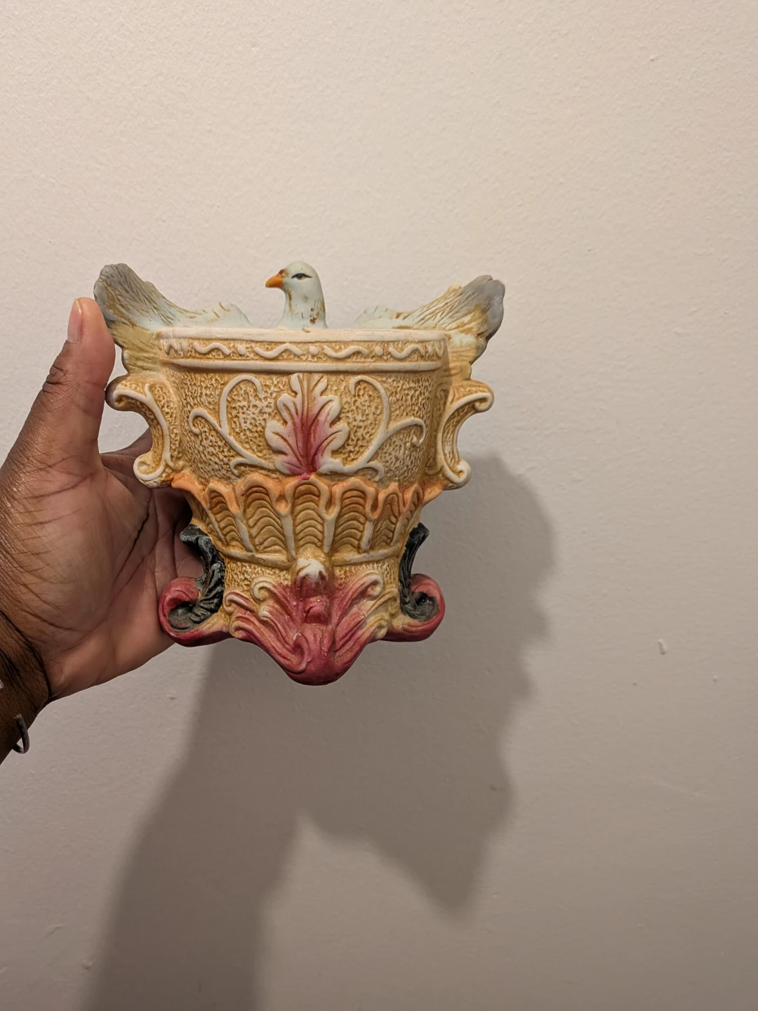 Vintage Ceramic Dove Planter