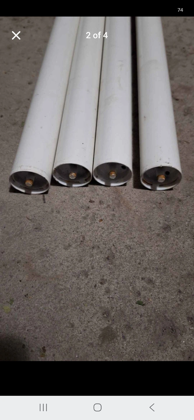 Set of 4 ikea White Furniture Legs