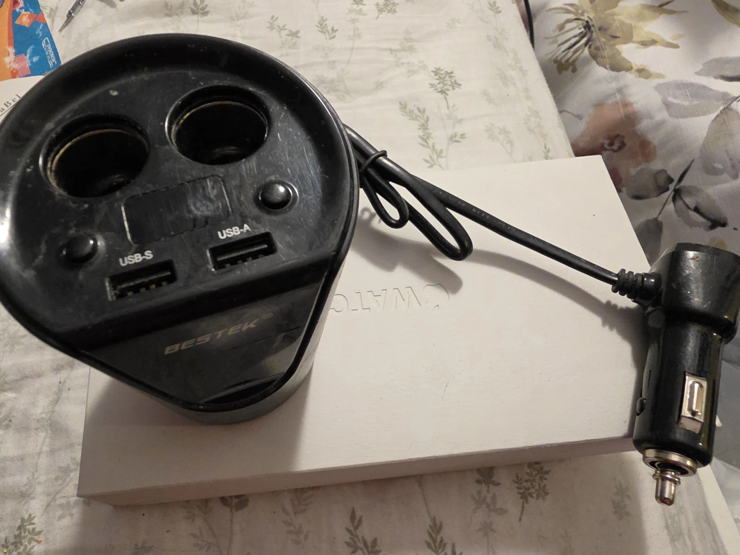 BESTEK Car Cup Holder Power Inverter