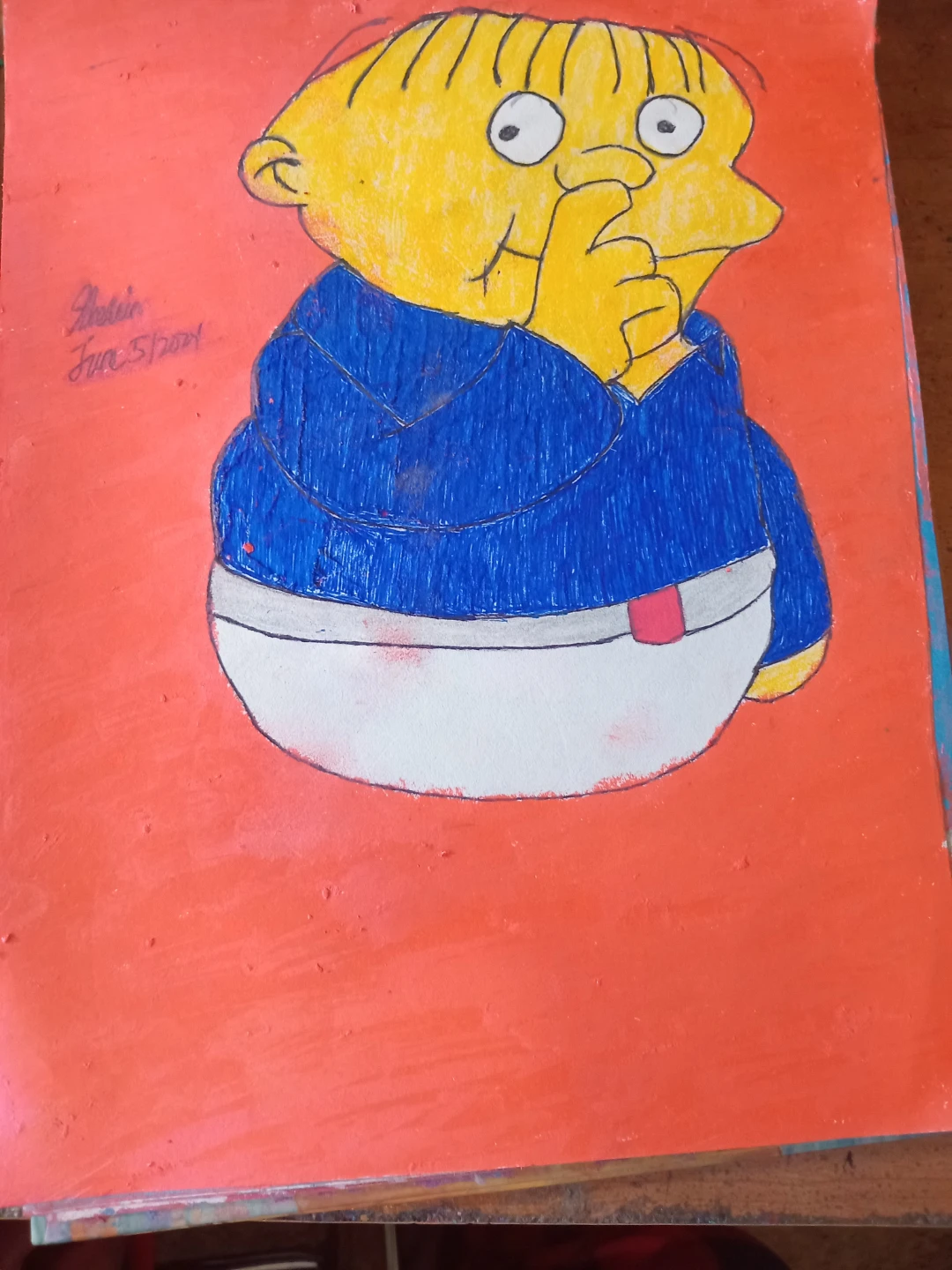THE SIMPSONS CHARACTER DRAWING BY CARTOONIST - photo 3
