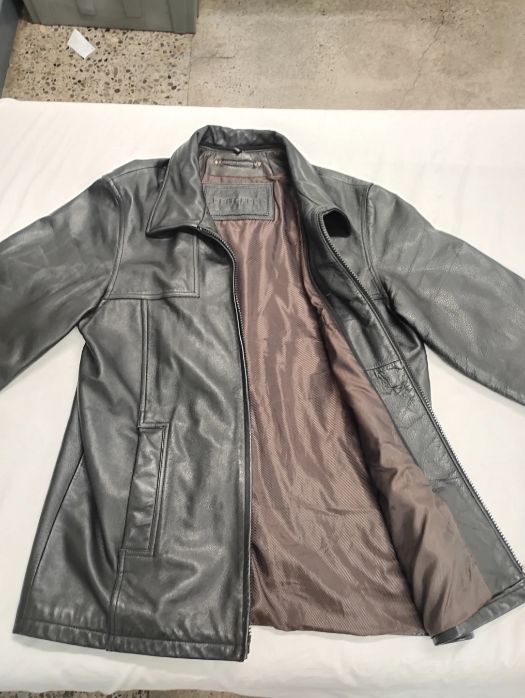 Britches black leather jacket