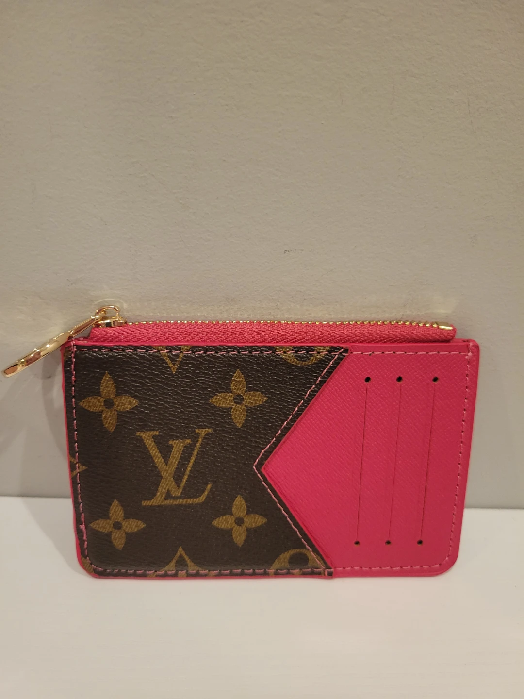 Louis Vuitton Monogram Card Holder Pink
