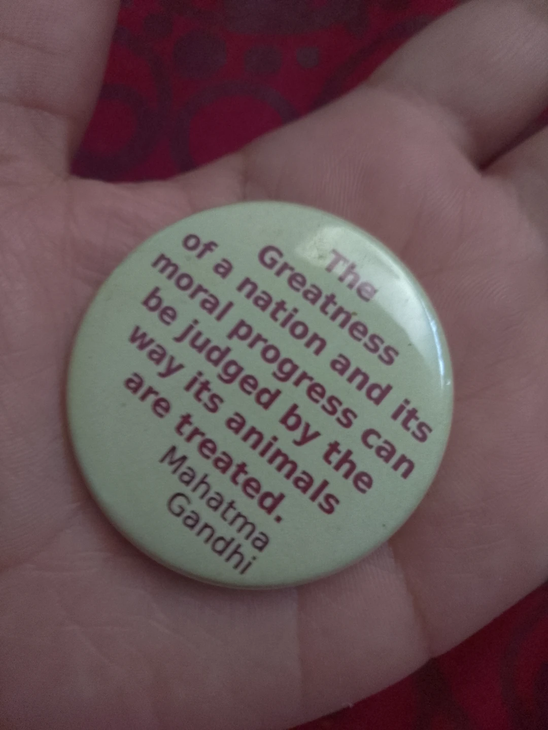Mahatma Gandhi Quote Pin 🏈