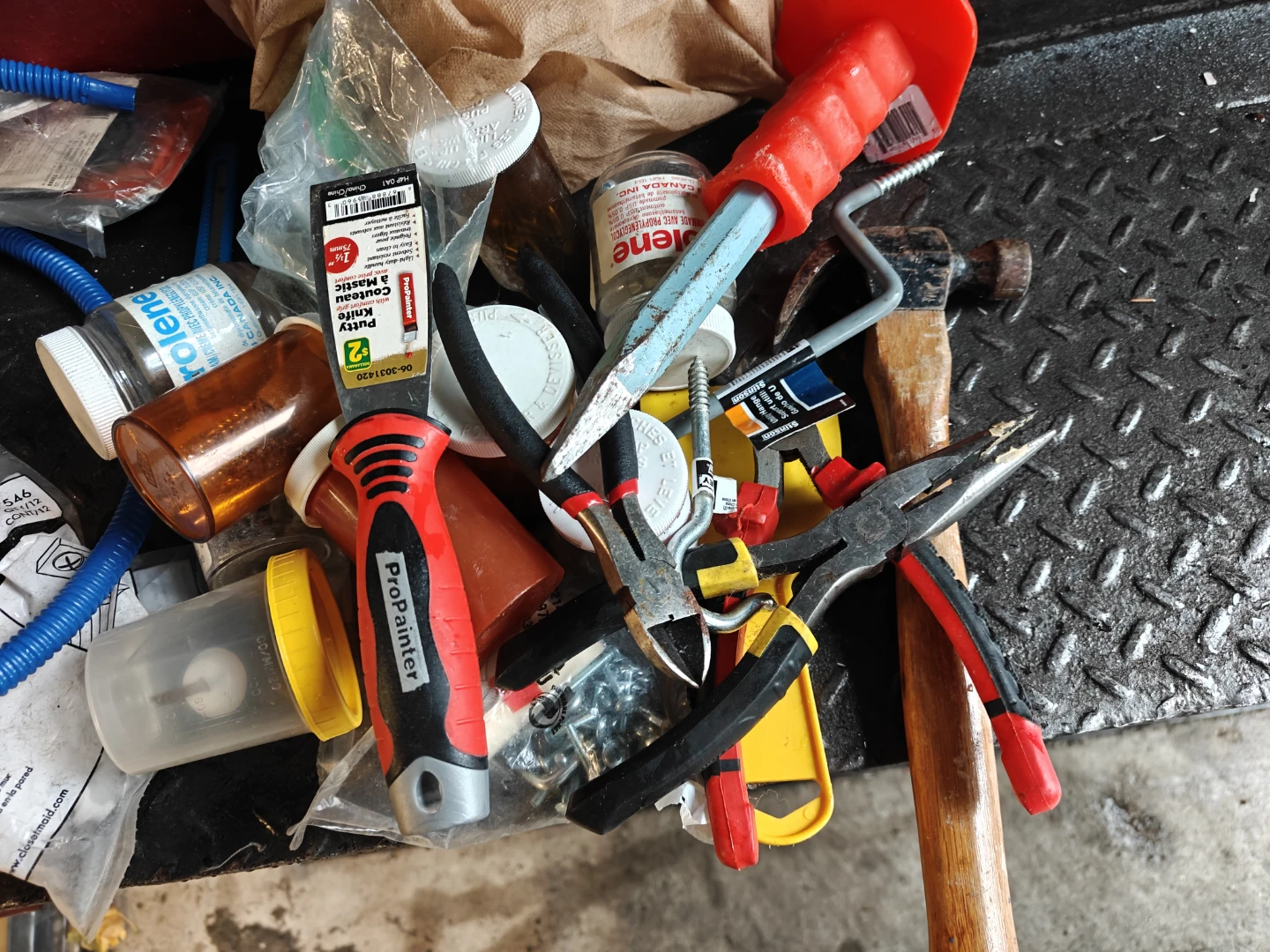 Assorted Hand Tools and Supplies