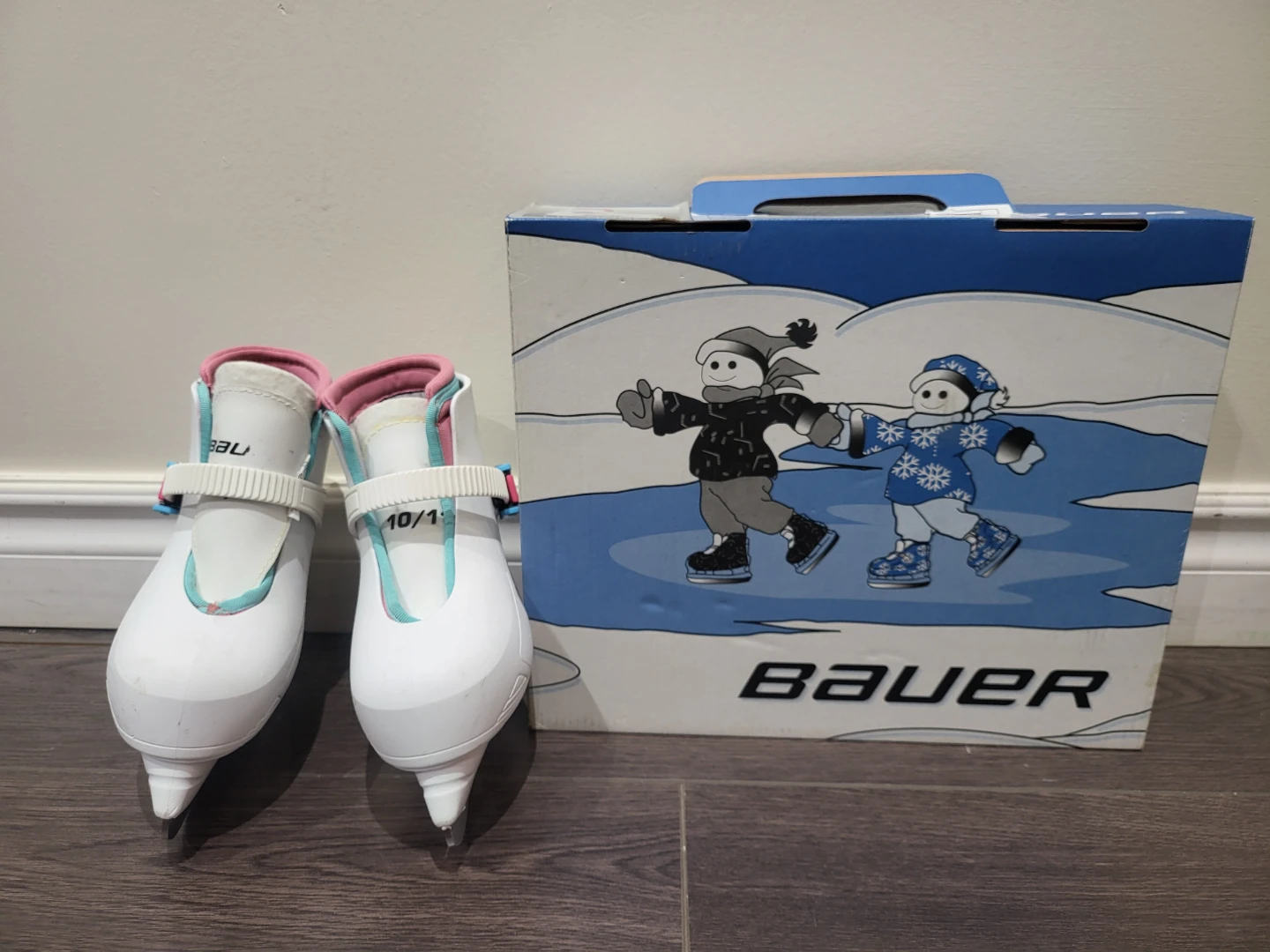 Bauer Lil' Angel Youth Ice Skates Youth Size 10/11- Like New