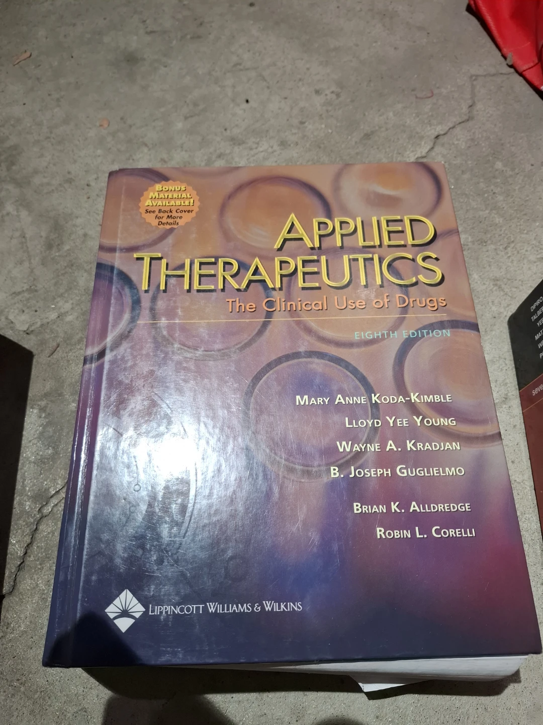 Applied therapeutics 8th ed pharmacy textbook.