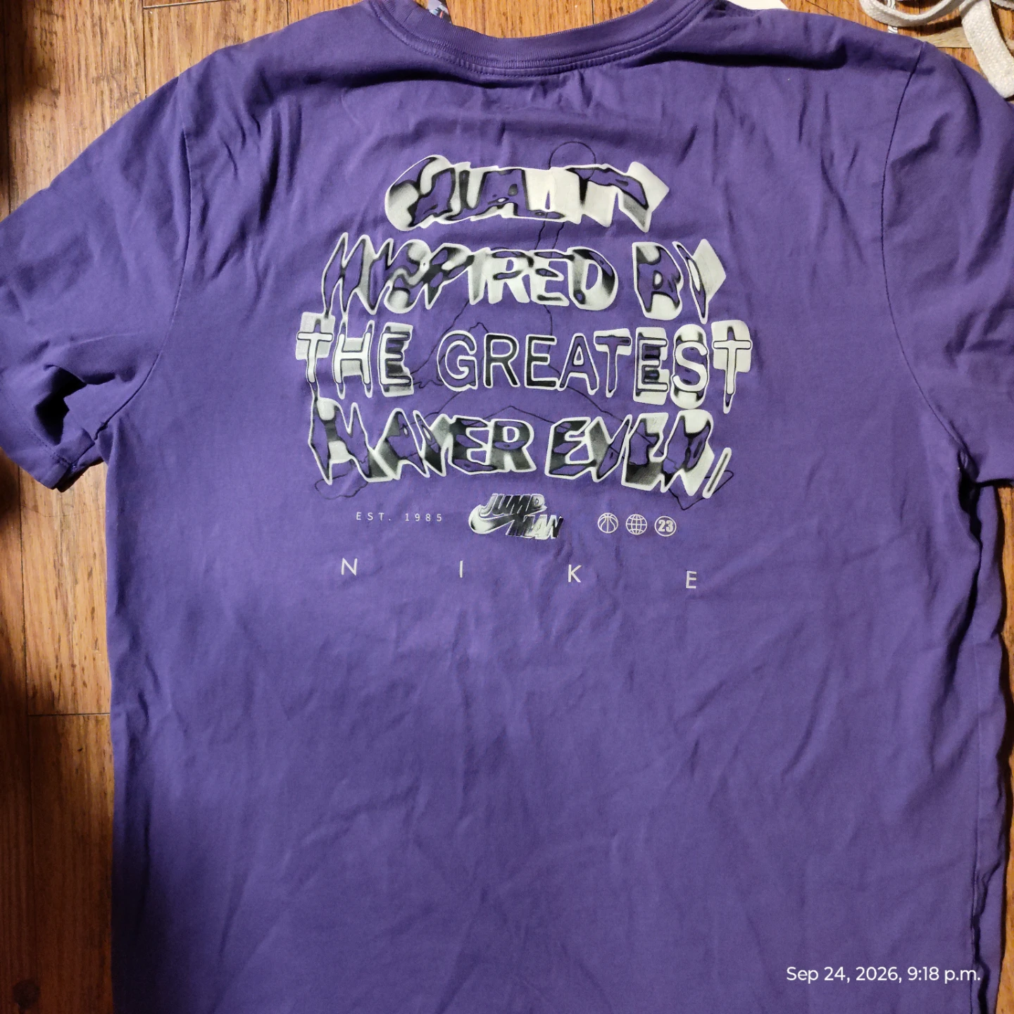 Purple Nike Jordan Jumpman Graphic T-Shirt - photo 2