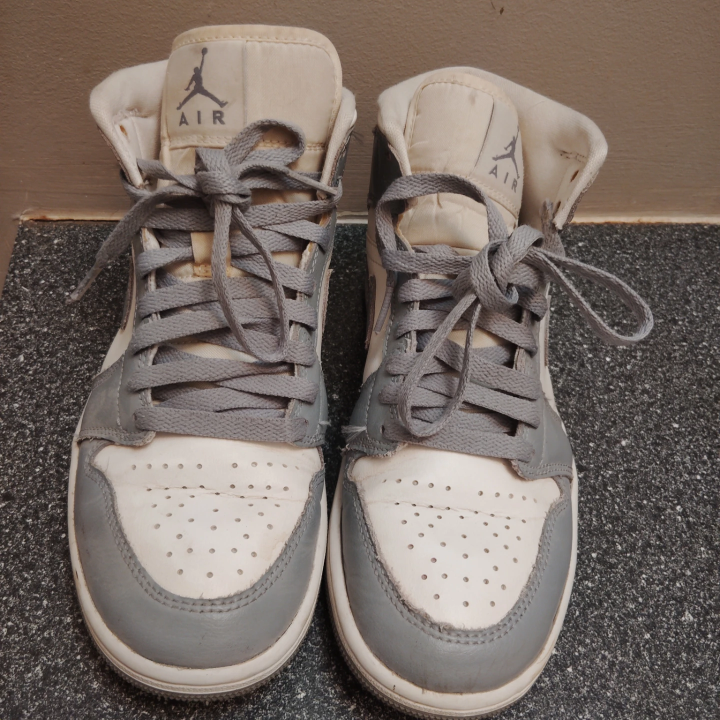 Nike Air Jordan 1 Mid "Stealth" (Grey/White) - photo 3