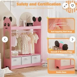 NEW  Toddler Armoire with Mirror - photo 4