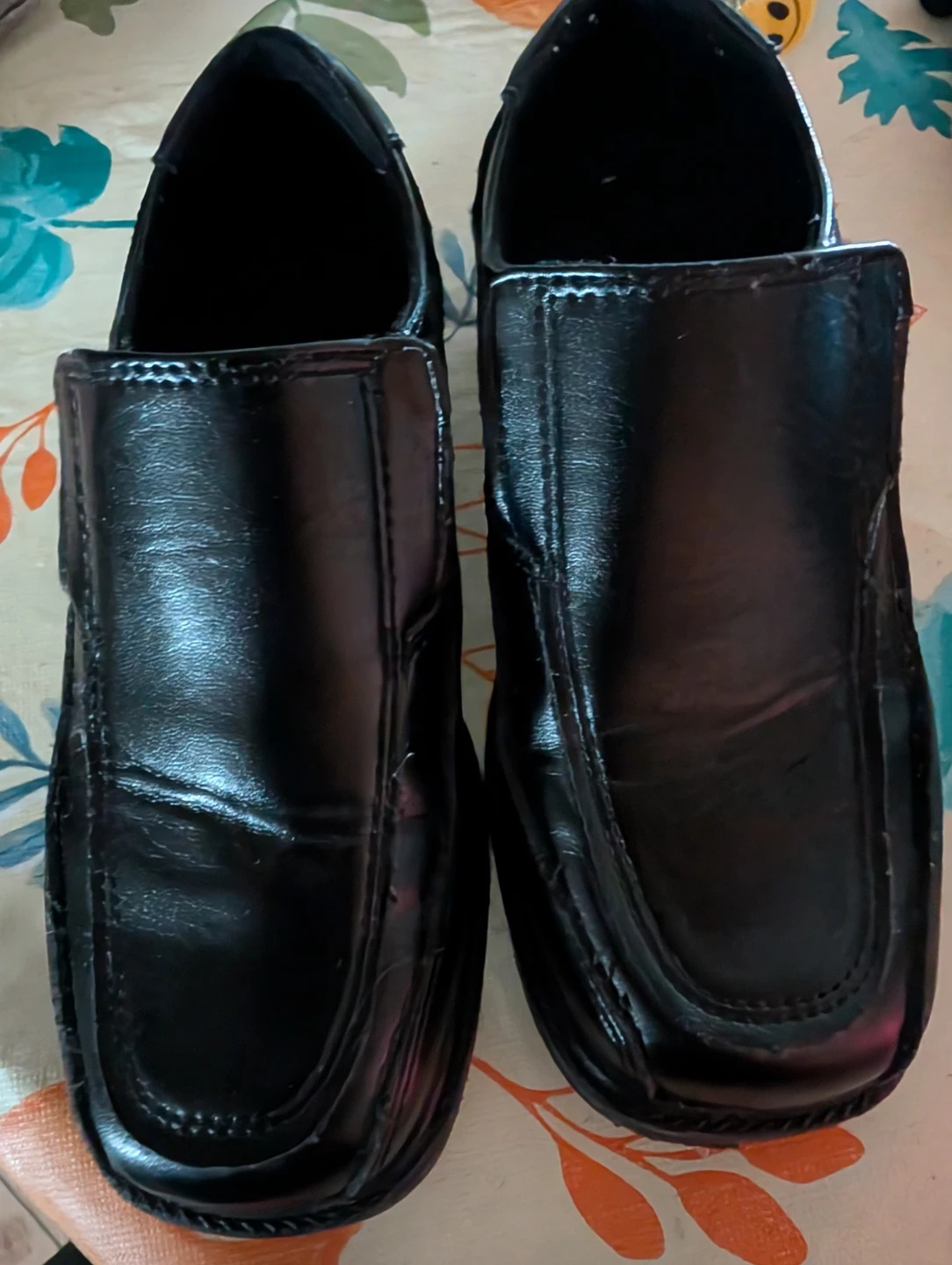 Black Slip-On Dress Shoes Boys size 13 - photo 2