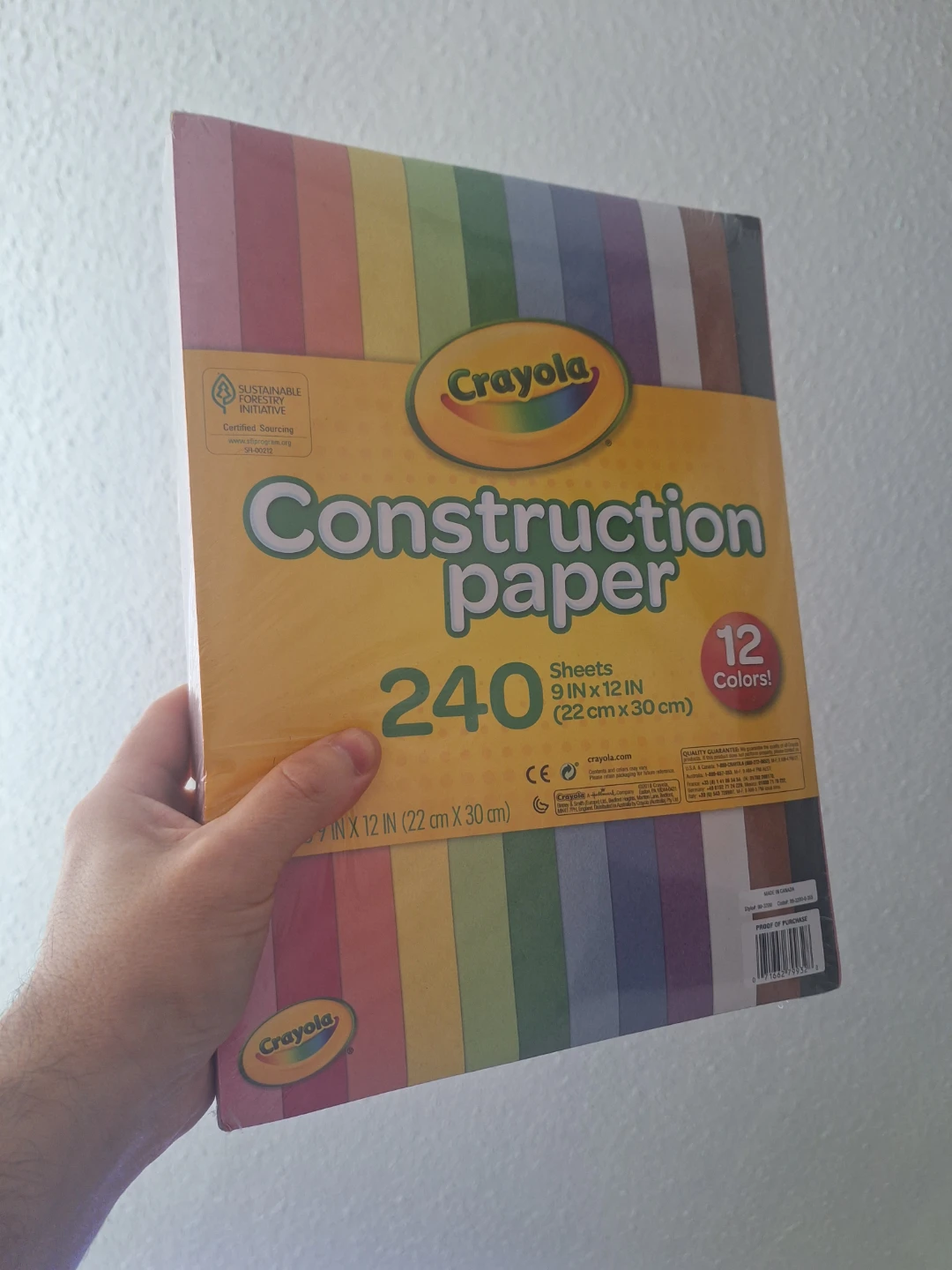 Crayola Construction Paper 240 Sheets