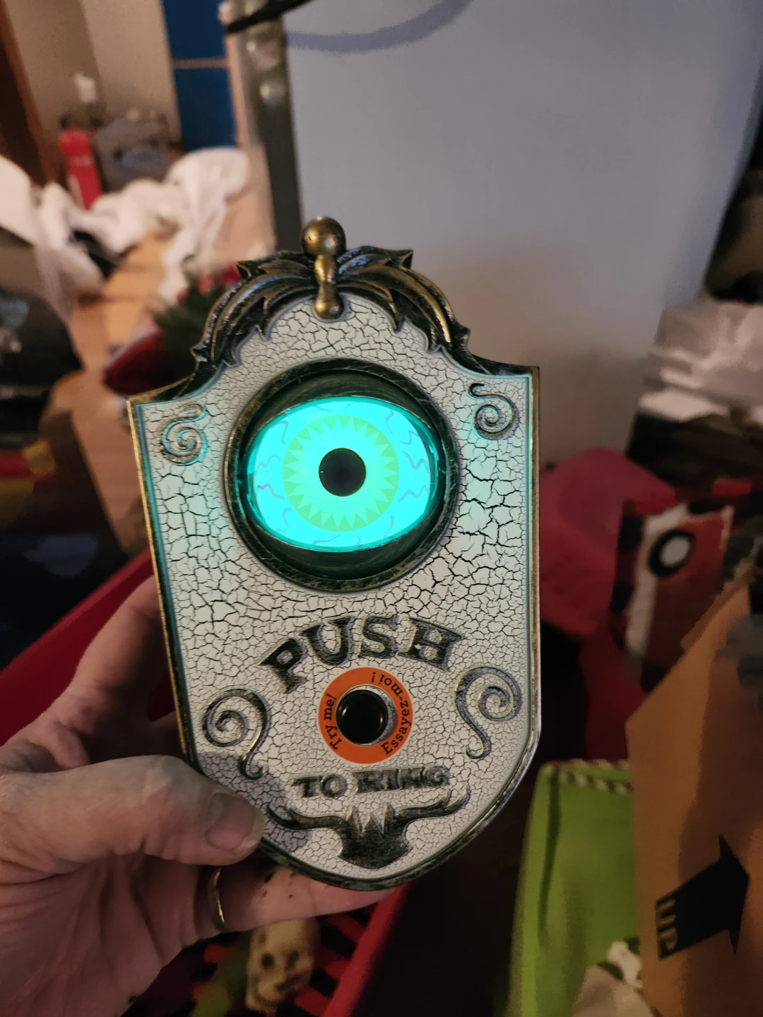 Animated Light-Up Eyeball Doorbell