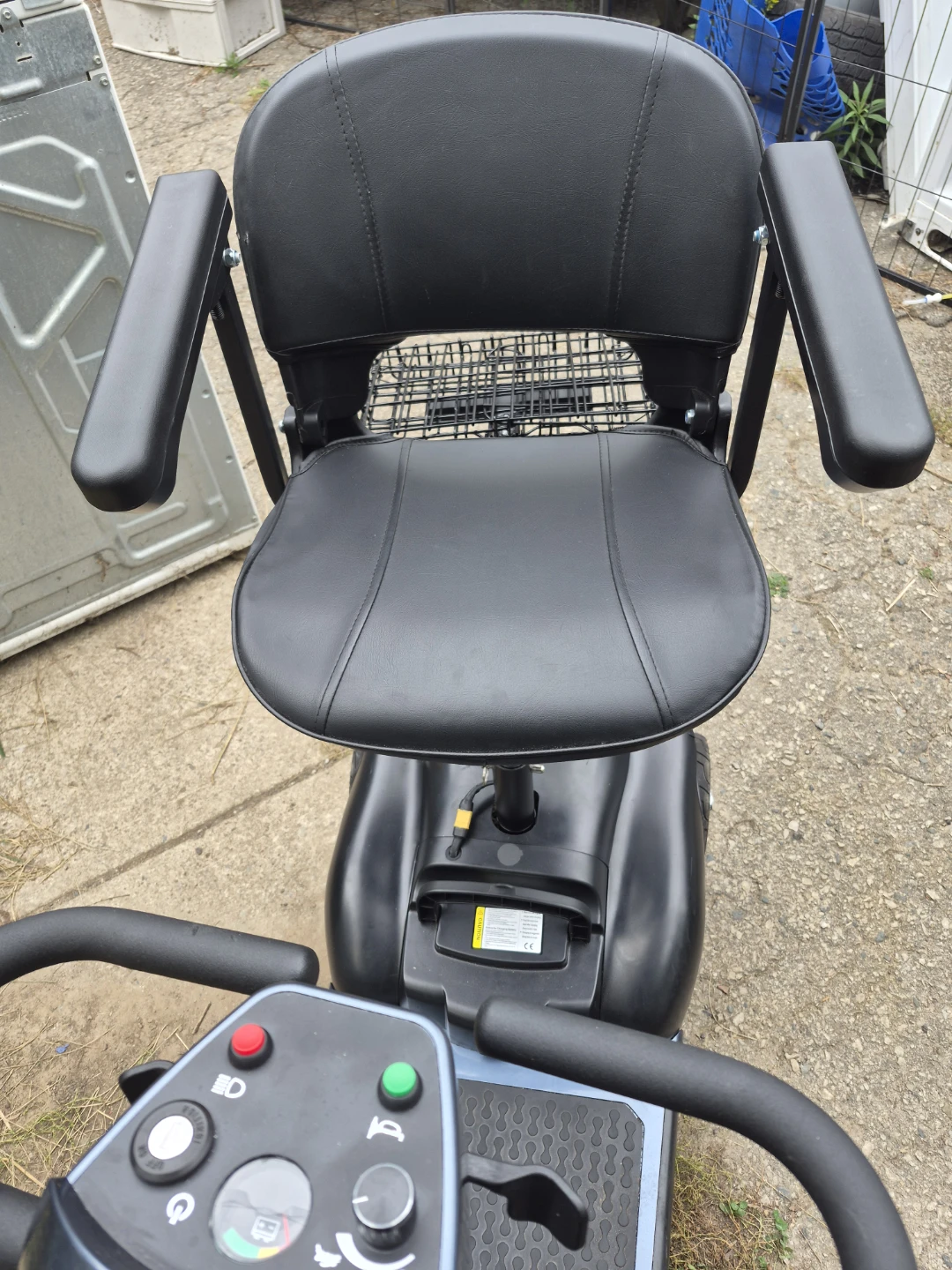 Blue Mobility Scooter with Rear Basket - photo 3