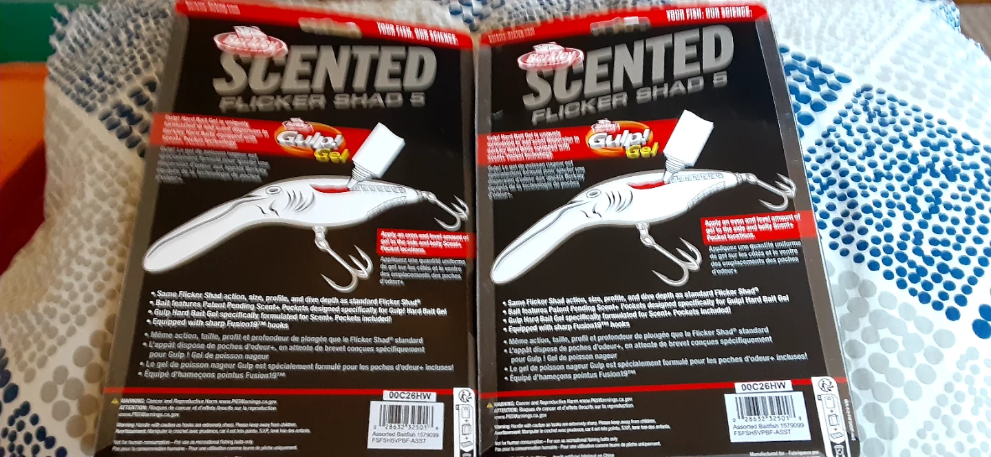 2 Packs Berkley Scented Flicker Shad 5 Lures - photo 2