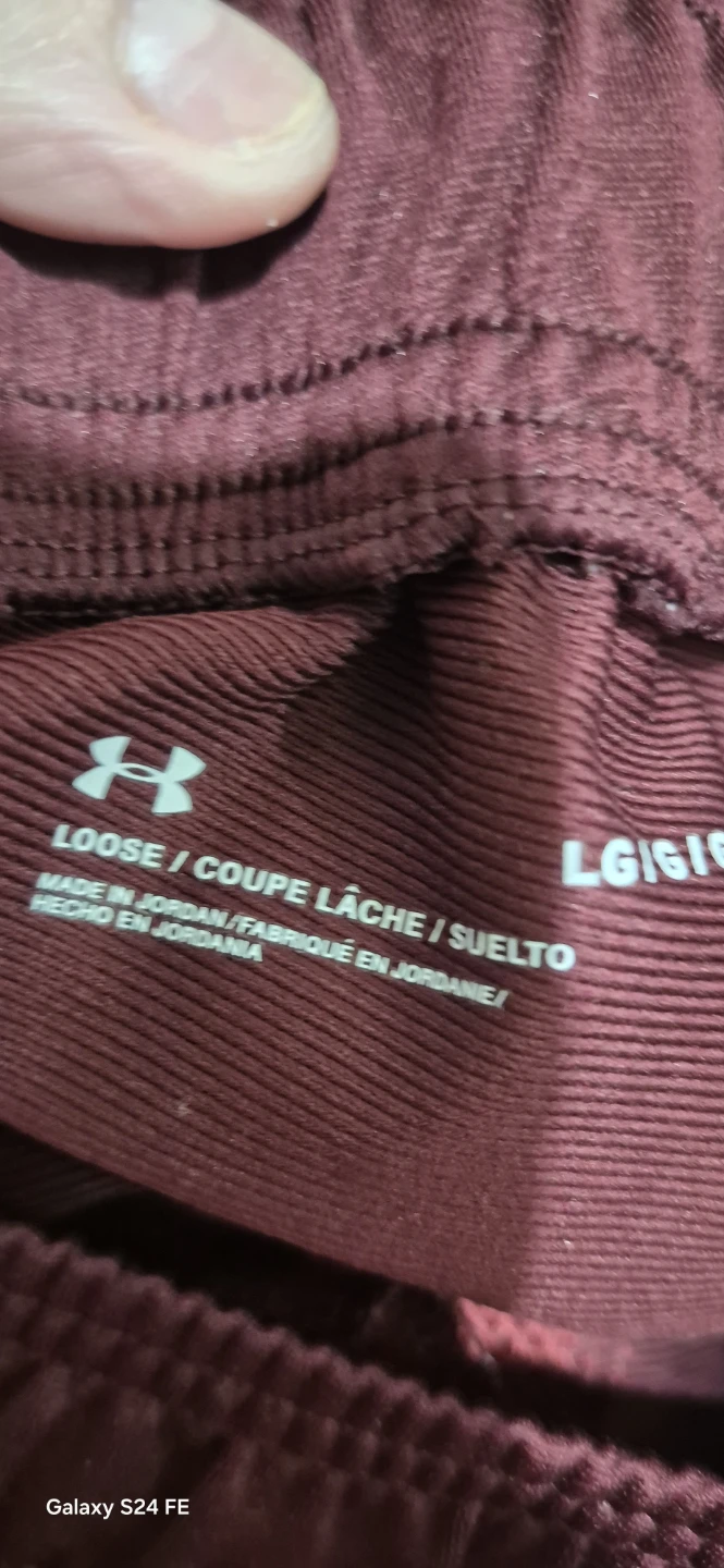 Under Armour Men's Loose Athletic Pants - Maroon - photo 3