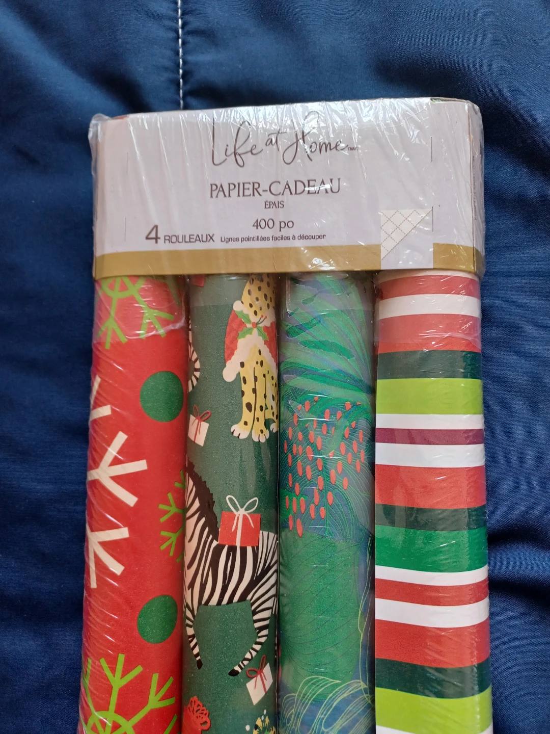 Life at Home Christmas Wrapping Paper 4-Pack - photo 2
