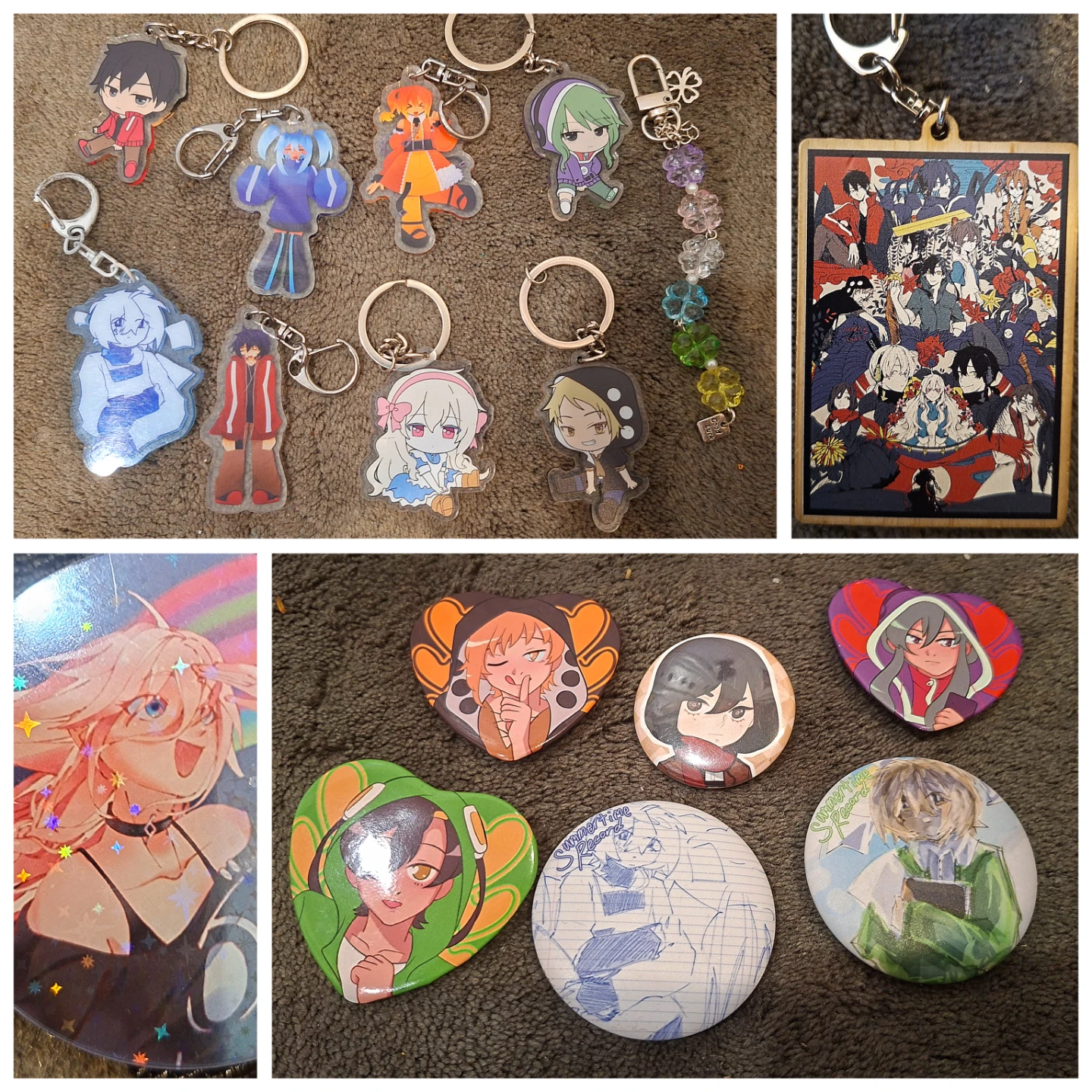 Kagerou Project Keychains & Pins Mekakucity Actors Vocaloid