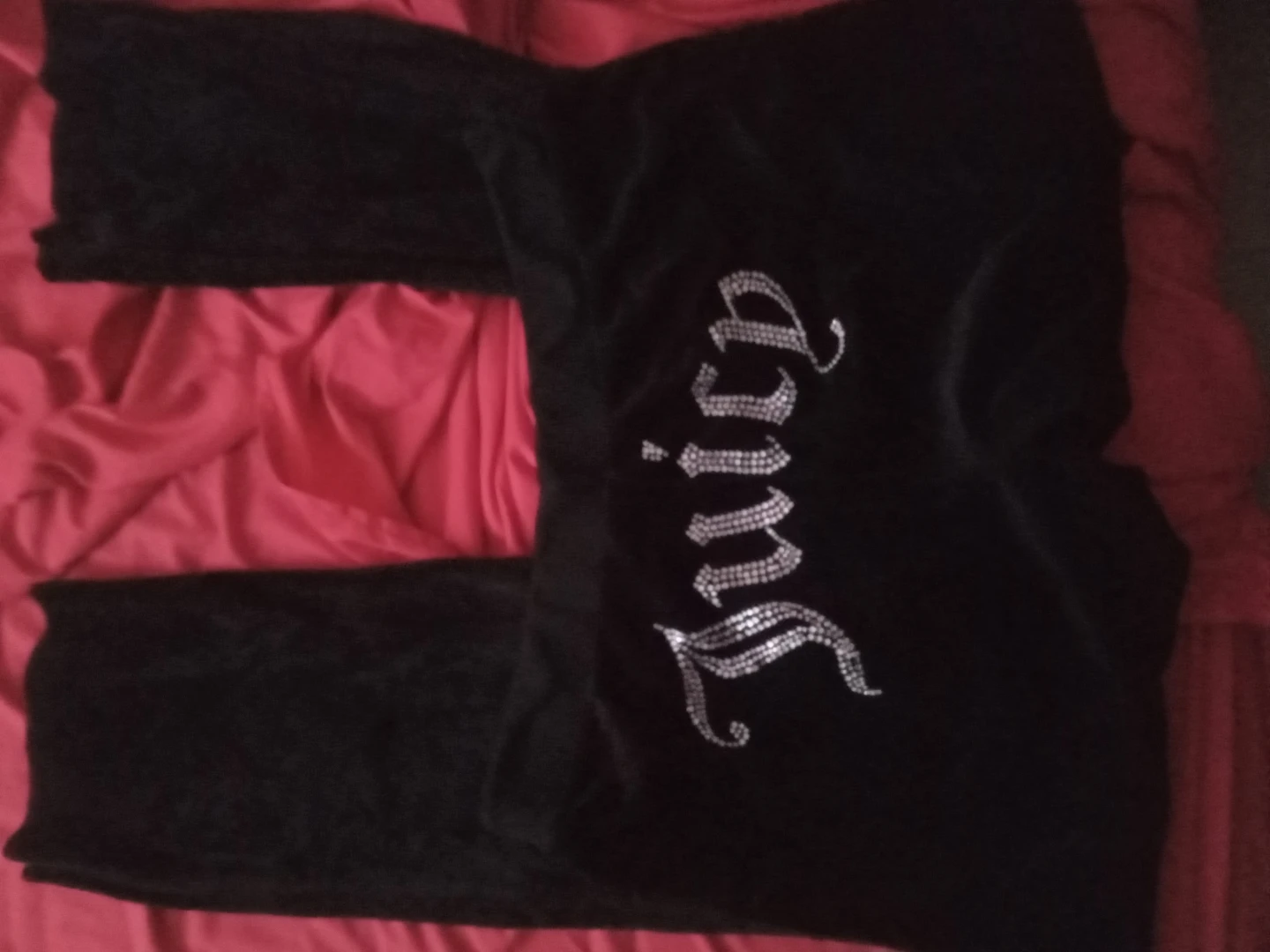 Juicy Couture Black Velour Pants