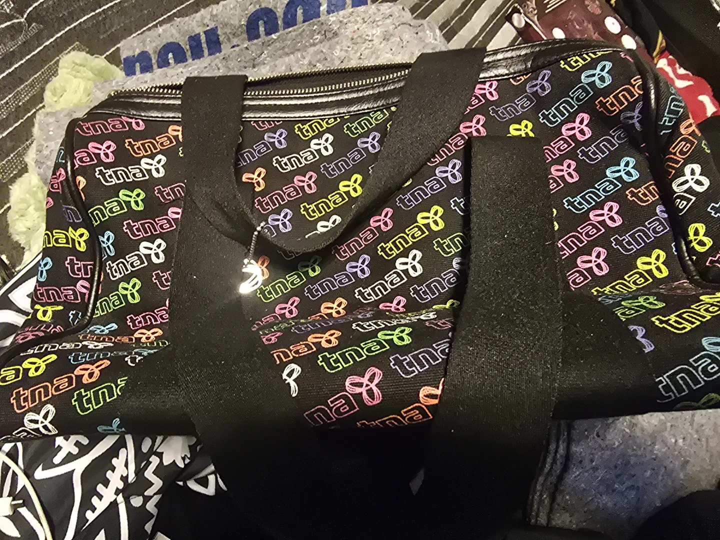TNA Duffel Bag Black with Logo Print - photo 2