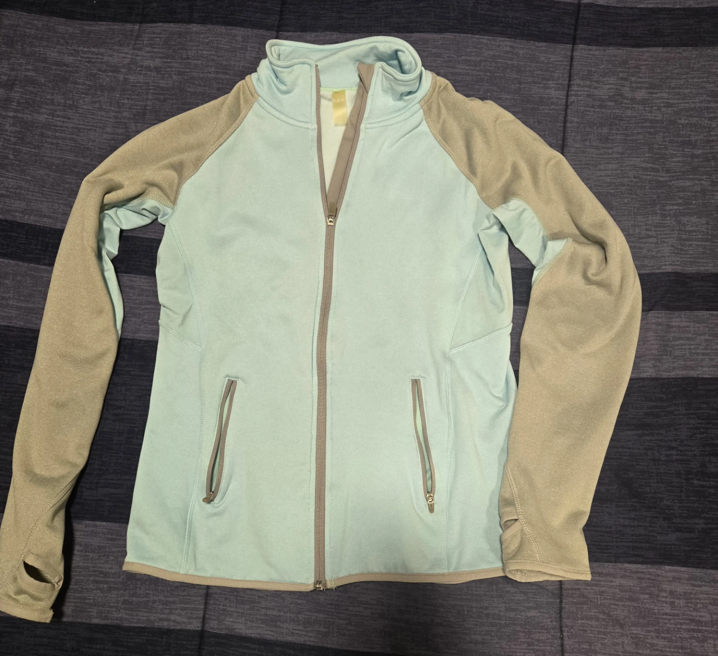 Hyba Light Blue Full-Zip Athletic Jacket