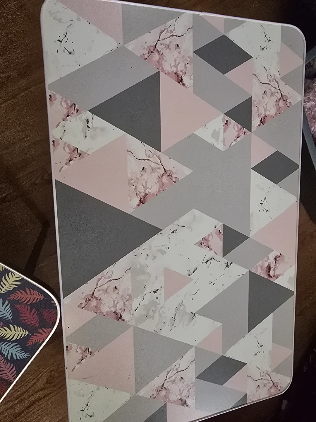 Foldable Lap Desk with Two Tops - Geometric & Leaf Prints - photo 5