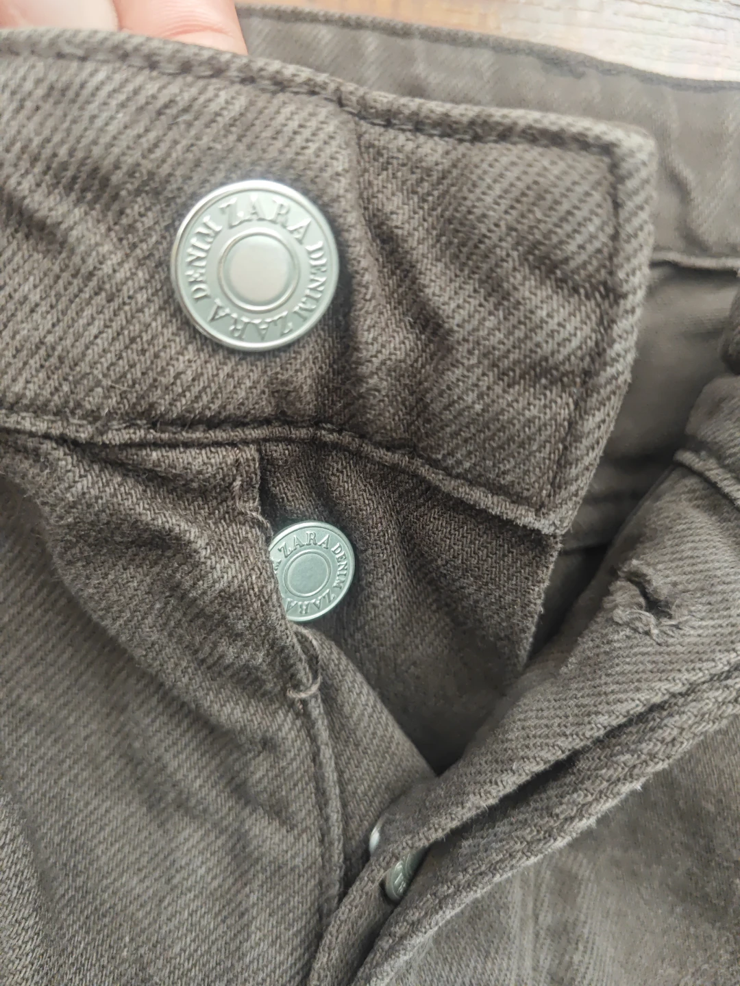 Zara Brown Denim Jeans Size 32 - photo 2