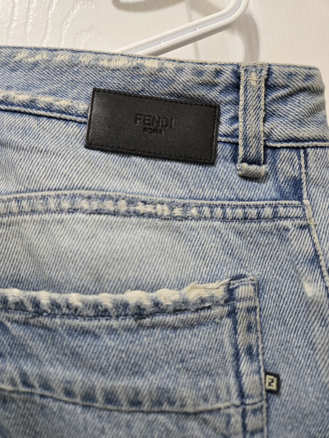 Fendi Light Wash Distressed Jeans - photo 5