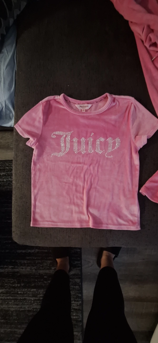Juicy Couture Pink Velour Track Set - photo 3