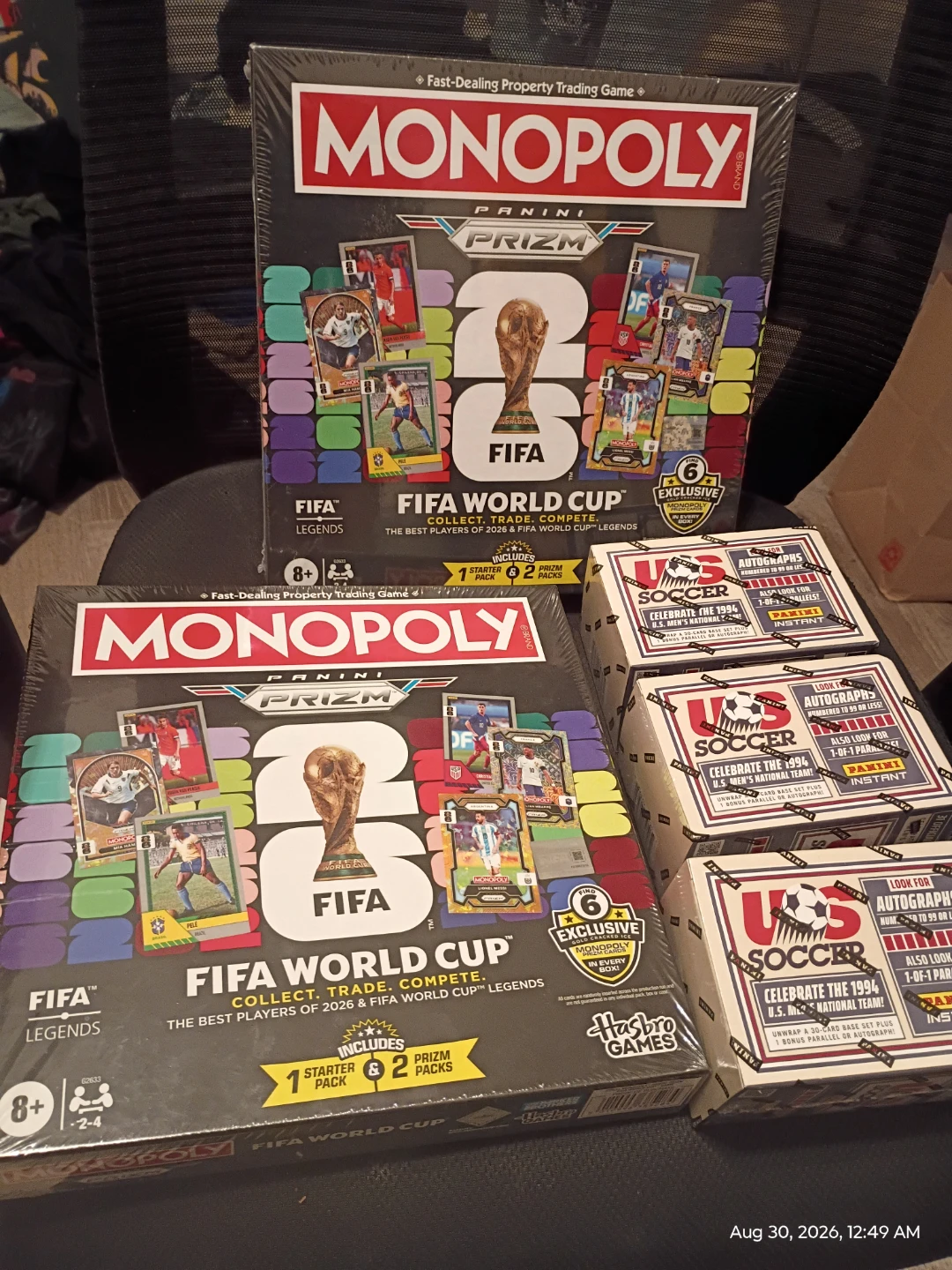 Monopoly FIFA World Cup 2026 and Panini US Soccer Card Boxes - photo 3