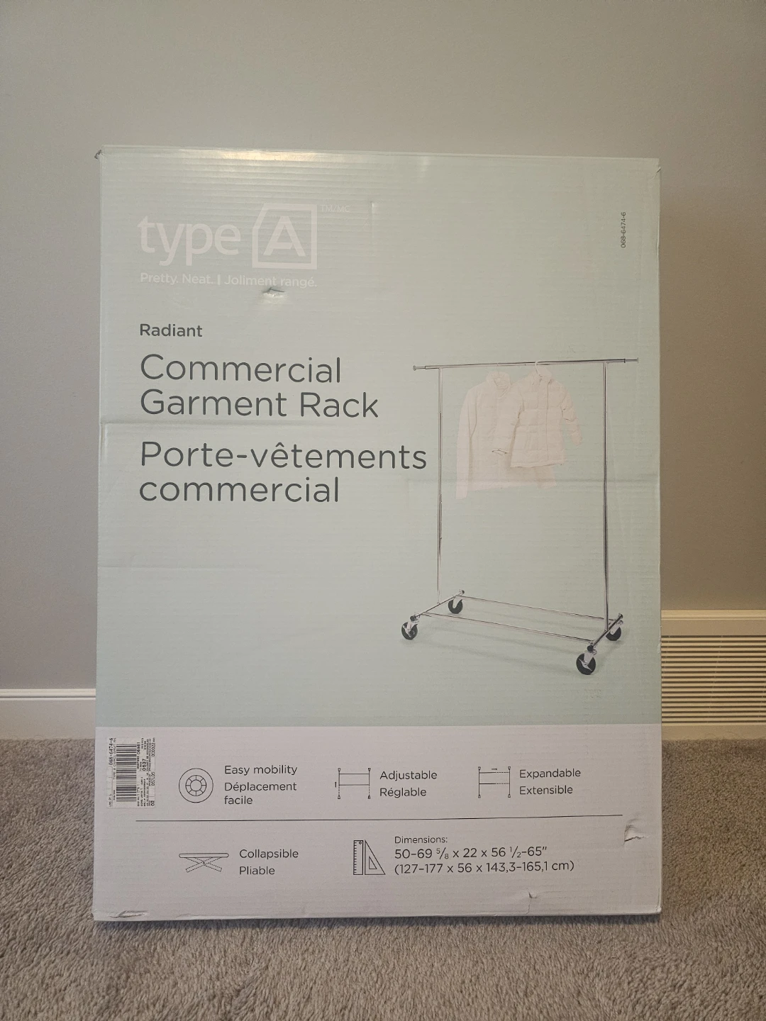 Garment Rack on Wheels